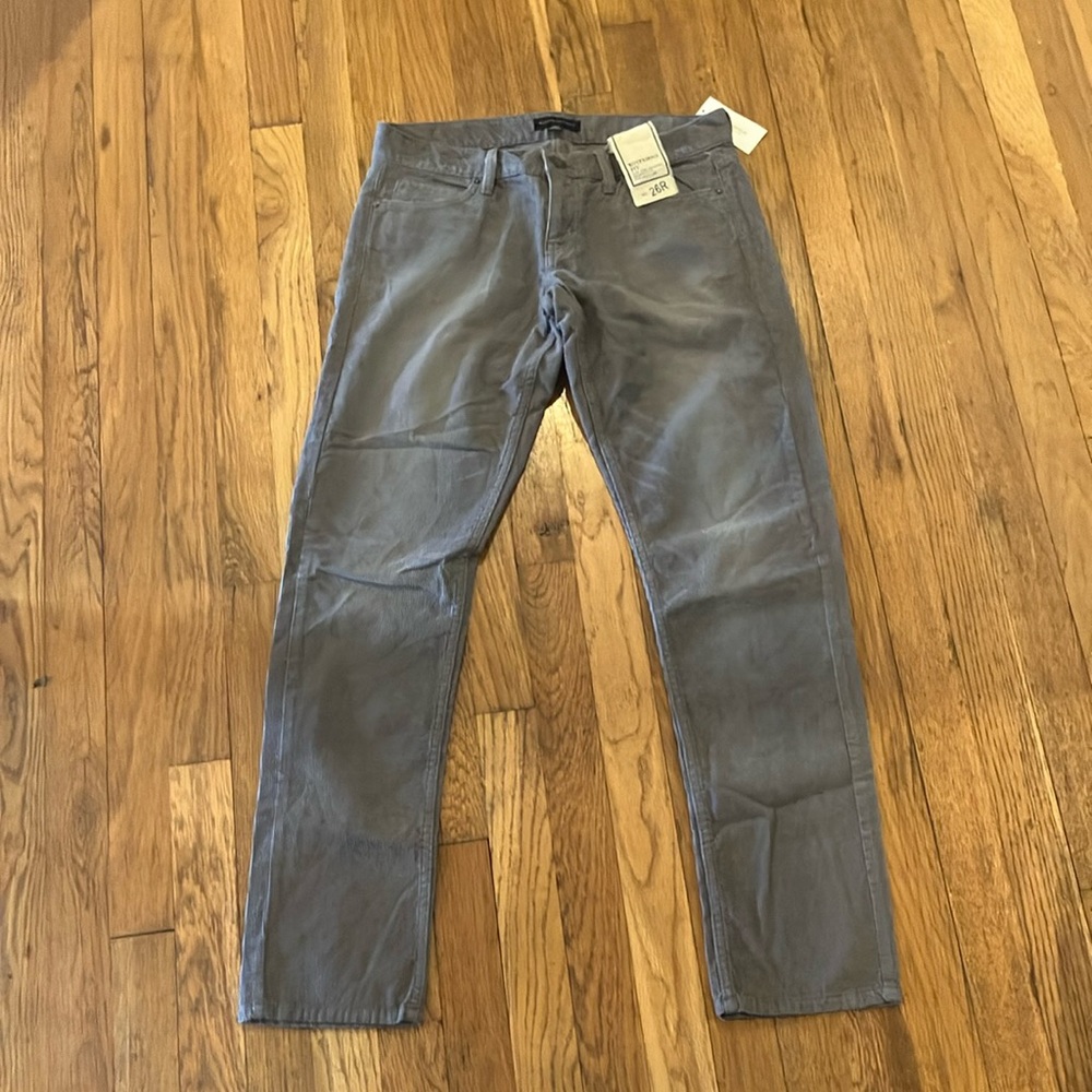 Banana republic size 26R boyfriend fit grey corduroy nwt